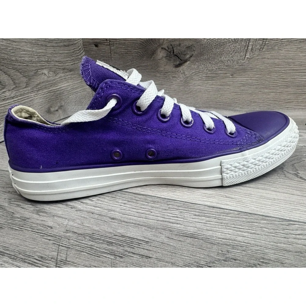 Converse Chuck Taylor All Star Low Top Purple Sneakers Mens 5 Womens 7 - Picture 4 of 10